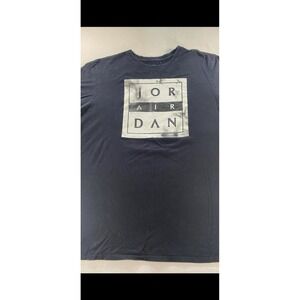 Jordan Air Mens Graphic T-Shirt Black Short Sleeve Crew Neck‎ XL